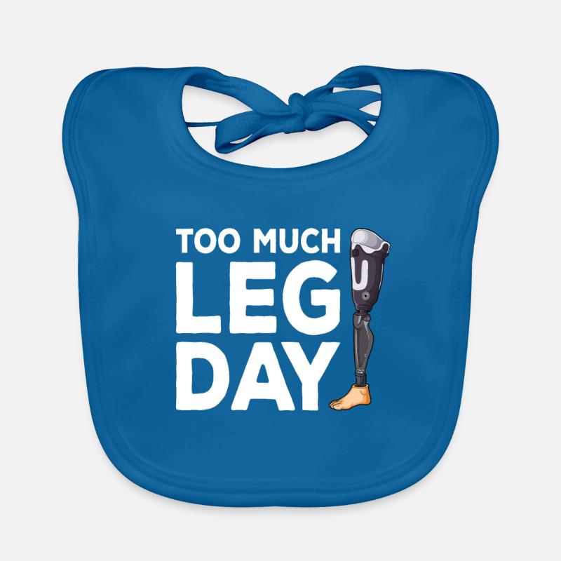 Chirurgie de la jambe en fauteuil roulant jambe perdue Bavoir bio Bébé