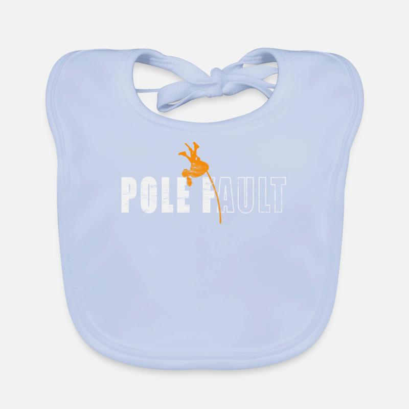 Cool Vault Athlete Vaulter Pole Jumper Organic Baby Bibs