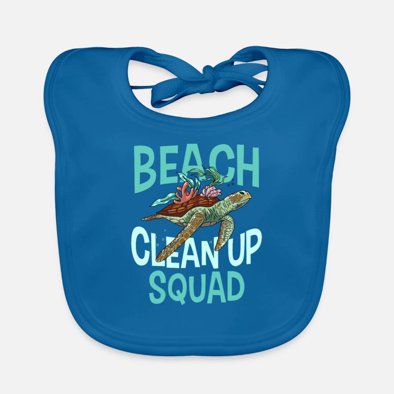Beach Clean Up Squad Beach Cleaning Beach Organic Baby Bibs