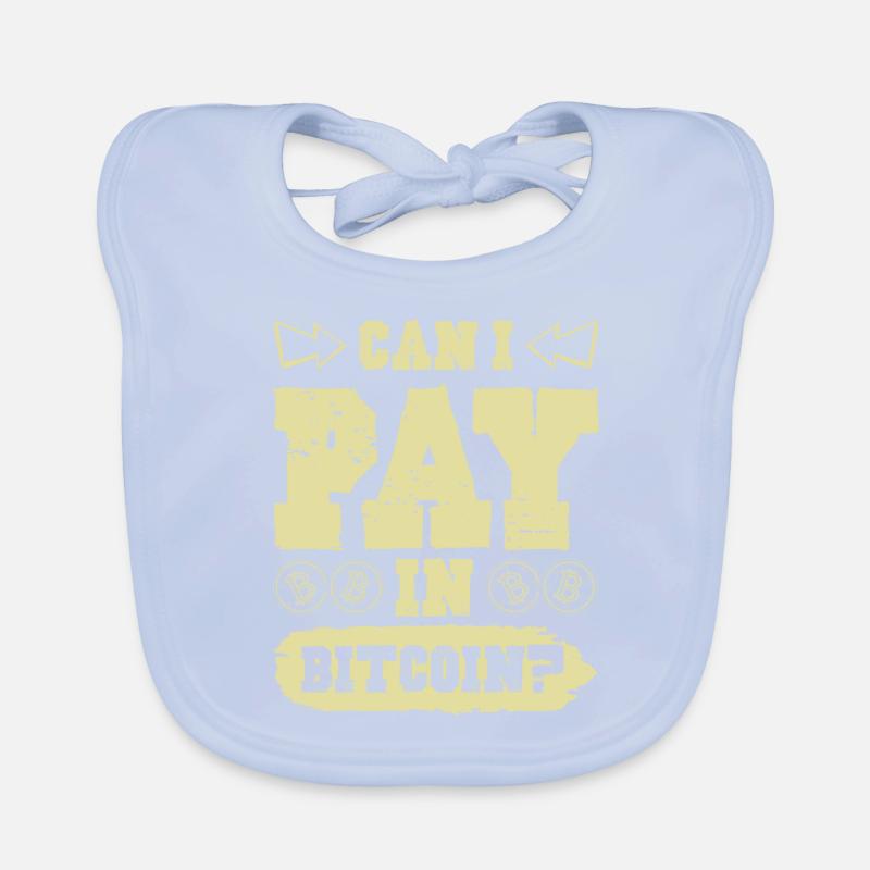 Pay with Bitcoin Organic Baby Bibs
