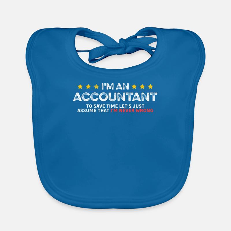 Comptable Ne se trompe jamais Comptable Cool Auditeur CPA Bavoir bio Bébé