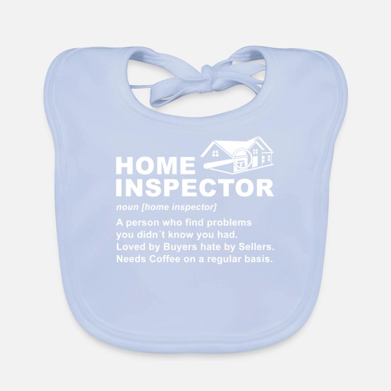 Building Inspector Gift Organic Baby Bibs