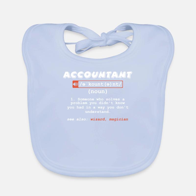 Drôle de comptable Définition Étudiants en comptabilité Bavoir bio Bébé