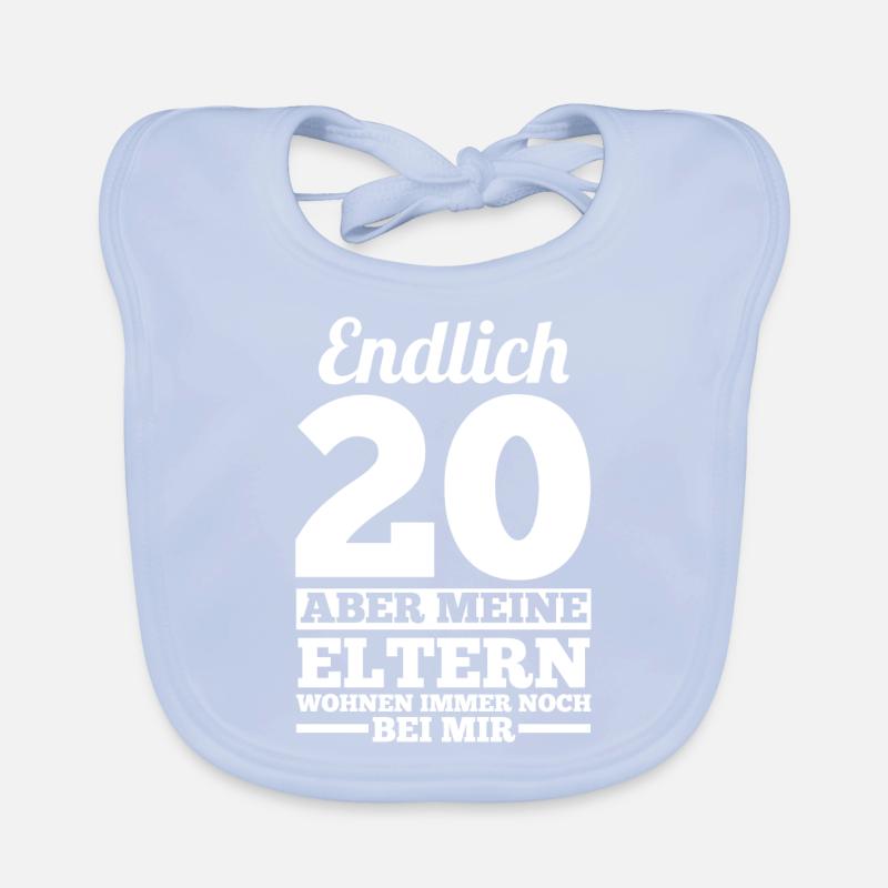 Zwanzig Zwanzigster 20 Jahre Geburtstag Baby Bio-Lätzchen