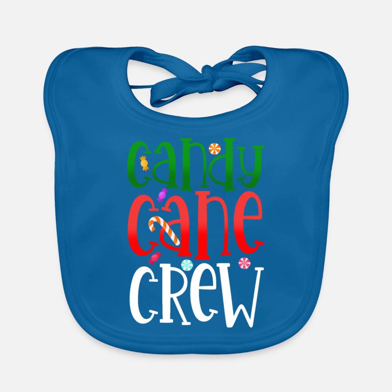 Candy Cane Crew - Bavoir bio Bébé - bleu paon
