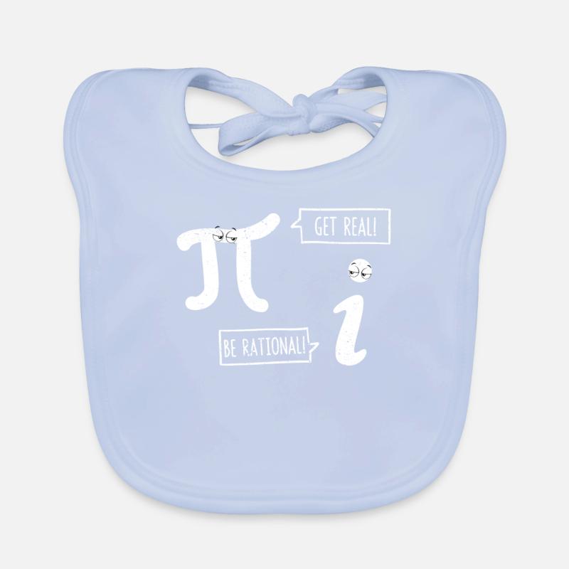 Pi-Tag Mathematics Teacher Professor Student Organic Baby Bibs