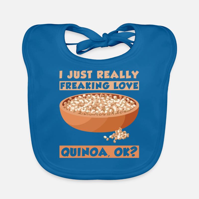 Quinoa Spruch Baby Bio-Lätzchen