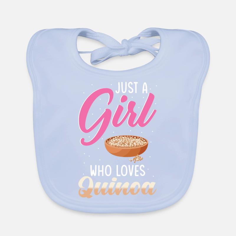 Quinoa Spruch Baby Bio-Lätzchen