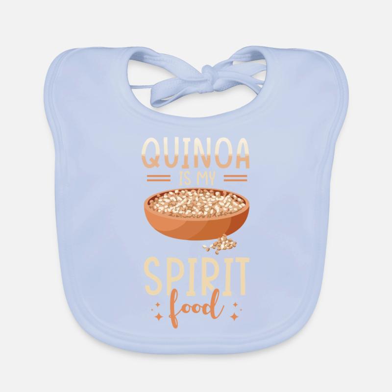 Quinoa Spruch Baby Bio-Lätzchen