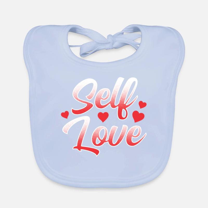 Selbstliebe Süß Positiv Eigenliebe Baby Bio-Lätzchen