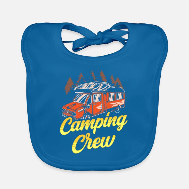 Équipe de camping Camp Camping Camper Camping Bavoir bio Bébé