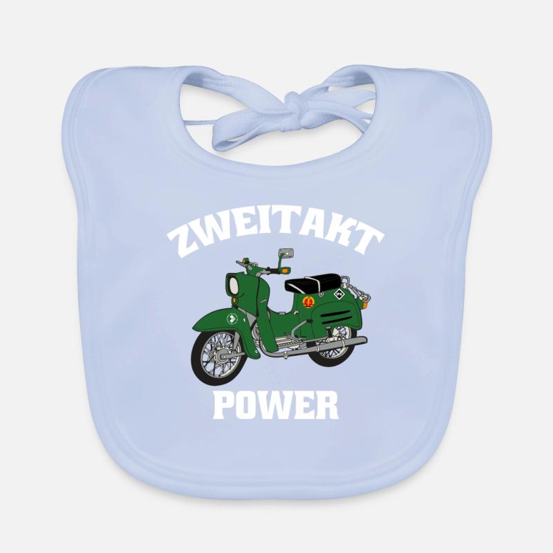 Schwalbenfahrer Simson Schwalbe Kult Roller DDR Baby Bio-Lätzchen