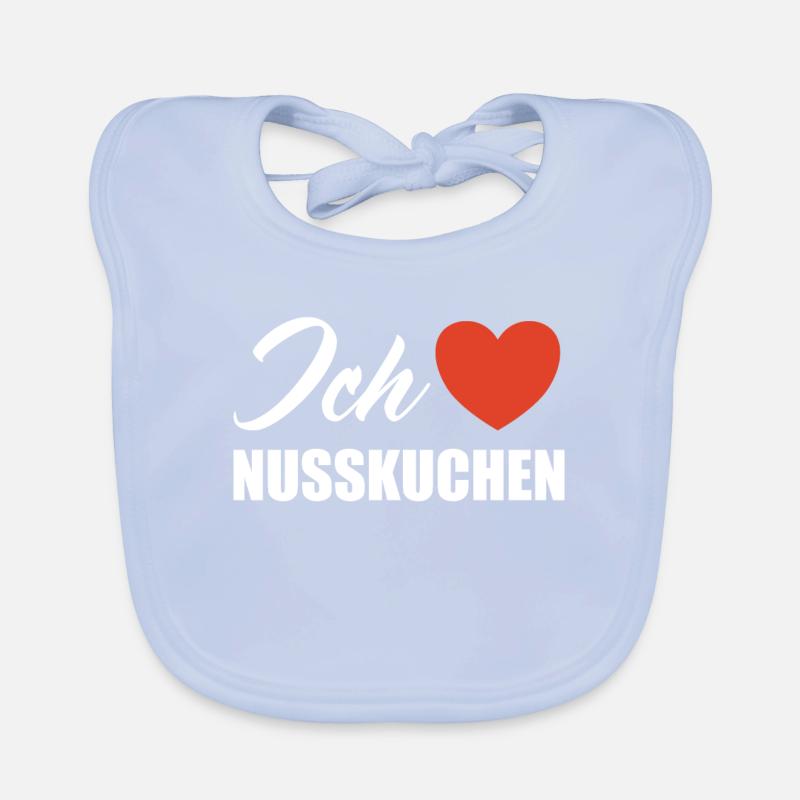 Ich liebe Nusskuchen Baby Bio-Lätzchen