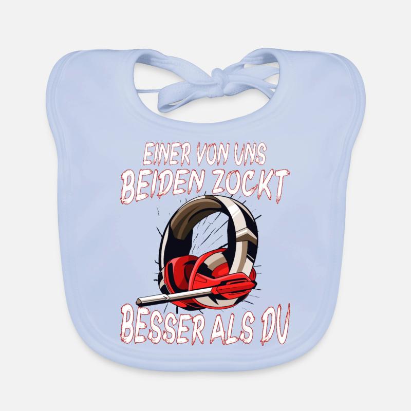 Der Controller Soll Mit Dir Sein. Videospiele Baby Bio-Lätzchen