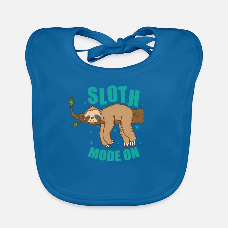Sloth Mode On Sloth Lazy Nature Organic Baby Bibs