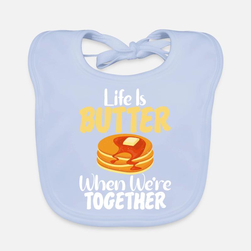 Pancake Lover Gift Organic Baby Bibs