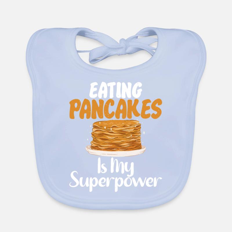 Pancake Lover Gift Organic Baby Bibs