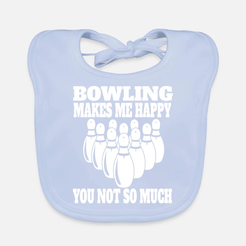Bowling Gift Bowler Bowling Bowling Ball Cone Organic Baby Bibs