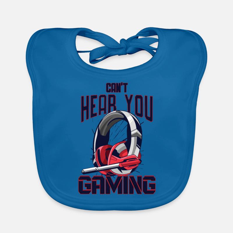 Conception de jeu avec casque Bavoir bio Bébé