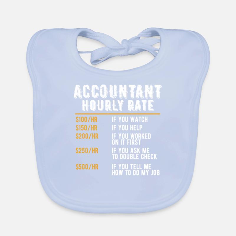 Drôle de comptable Comptabilité à taux horaire CPA Humour Bavoir bio Bébé