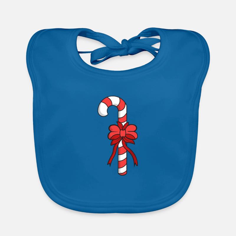 Candy Cane Candy Organic Baby Bibs