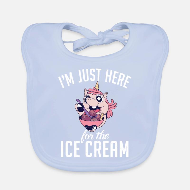 Cadeaux pour amateurs de crème glacée Bavoir bio Bébé
