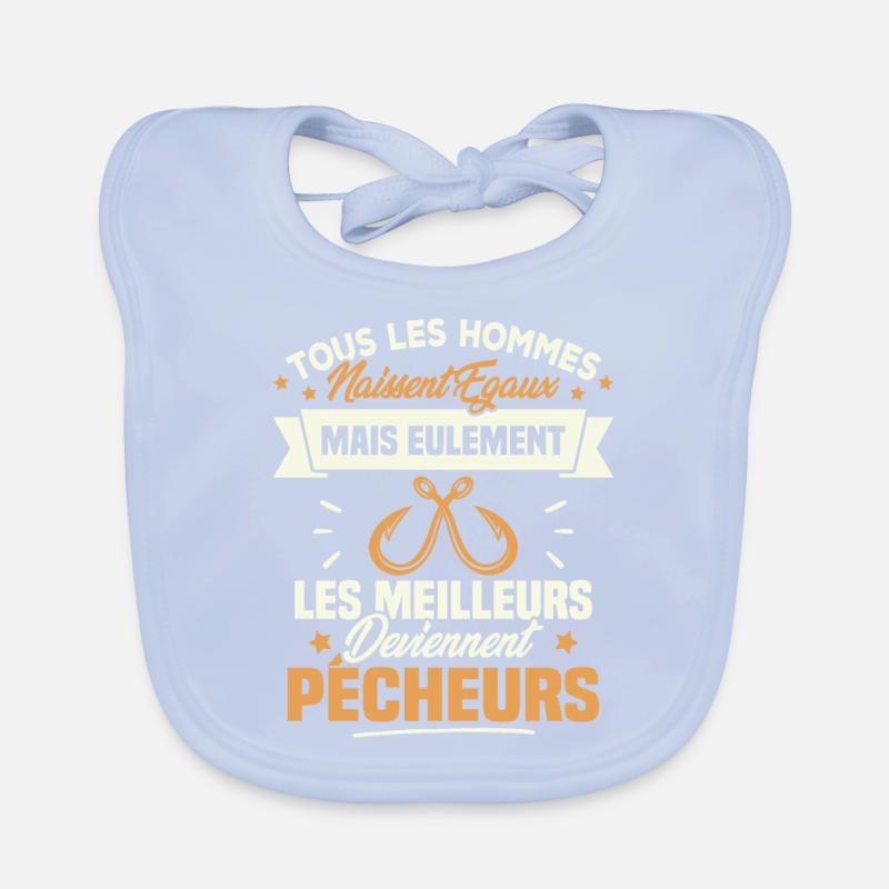 Les meilleurs hommes deviennent Pêcheurs Bavoir bio Bébé