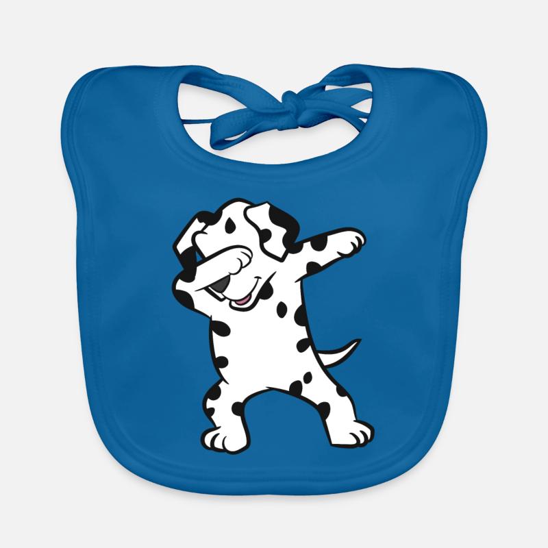 Dalmatian - Dab, dabbing, dancing Organic Baby Bibs