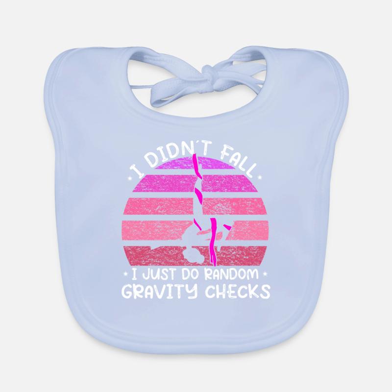 Gravity Checks - lustiges Luftakrobat Baby Bio-Lätzchen