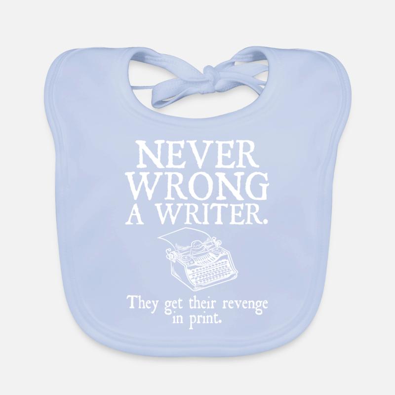 Lustiger Buchautor | Never Wrong A Writer Baby Bio-Lätzchen