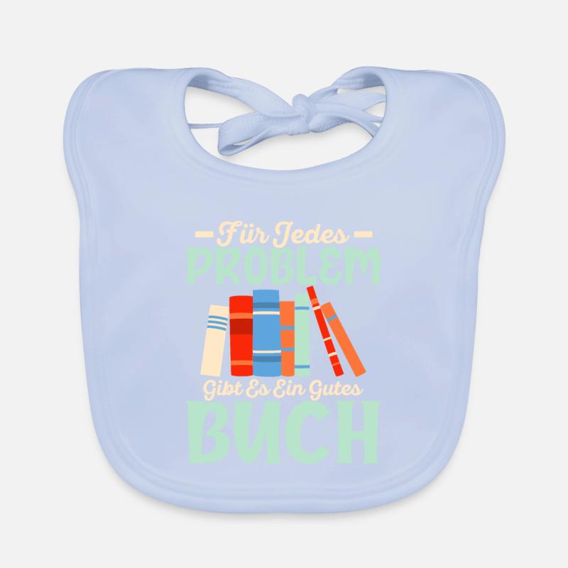 Für jedes Problem gibt es ein gutes Buch Lesen Lit Baby Bio-Lätzchen