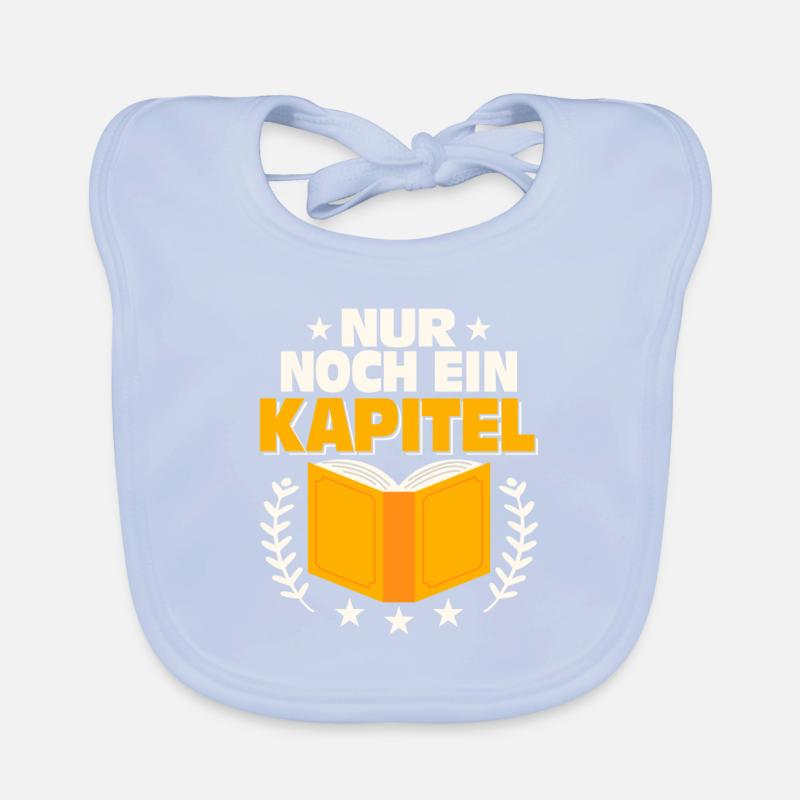 Nur noch ein Kapitel Lesen Buch Baby Bio-Lätzchen
