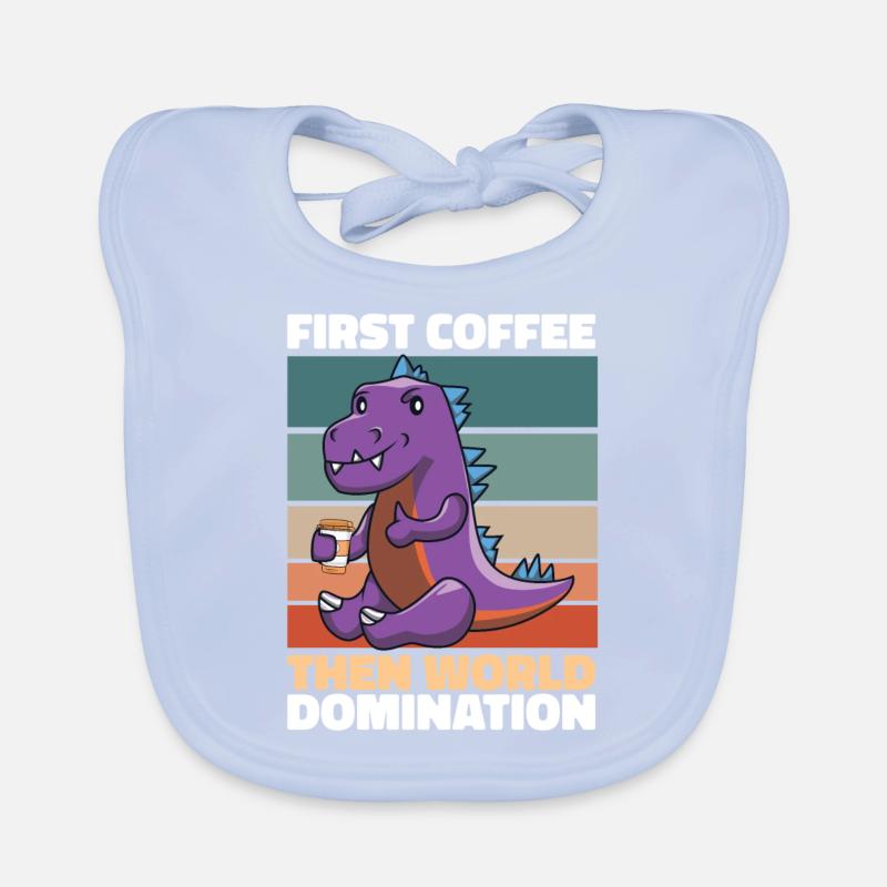 Café dinosaure Bavoir bio Bébé
