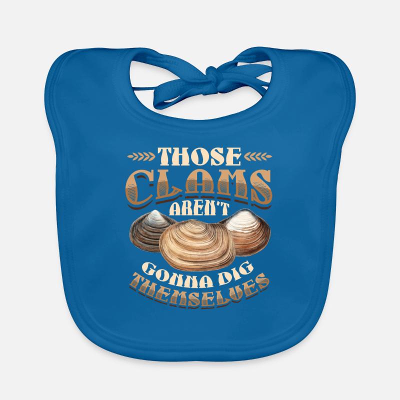 These shells do not dig themselves out Organic Baby Bibs