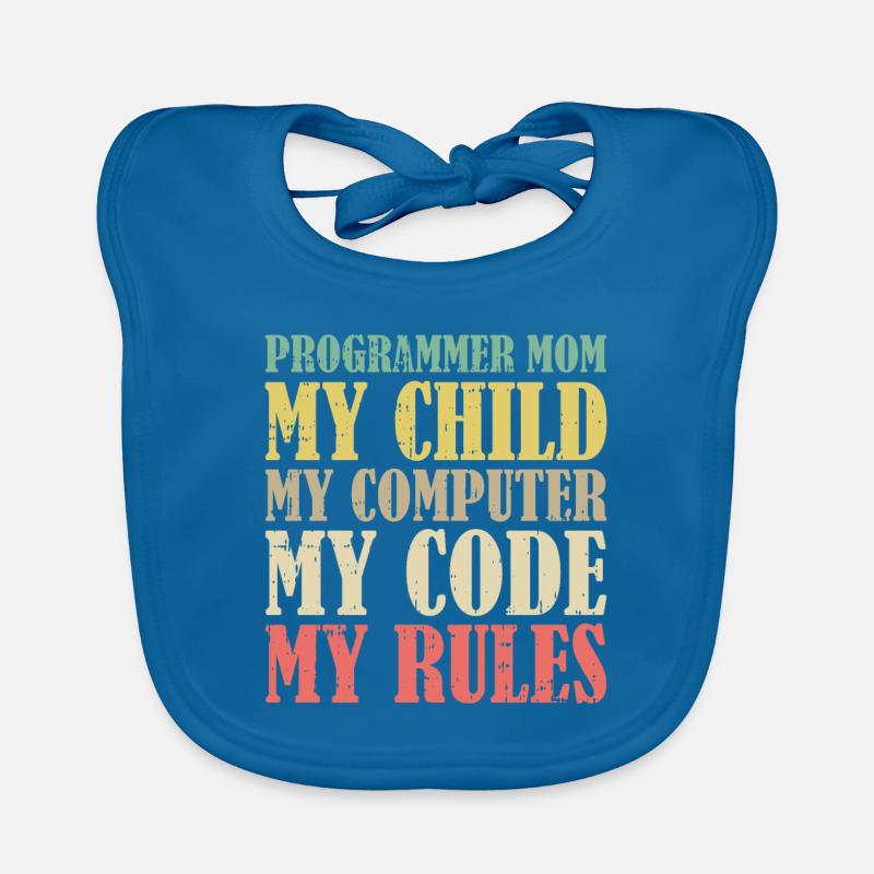 Entwickler Coder Programmierer Mama Baby Bio-Lätzchen
