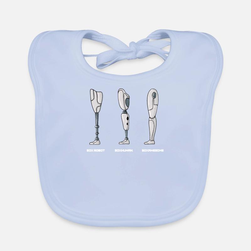 Amputation Jambe Protesis Cyborg Accident Bras Bavoir bio Bébé