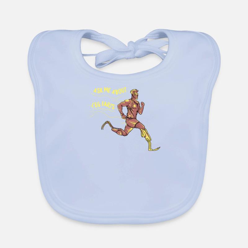 Amputation Bein Protese Cyborg Unfall Arm Baby Bio-Lätzchen