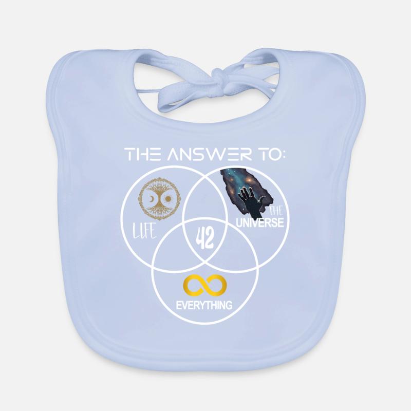Life Universe Everything 42 Réponse Bavoir bio Bébé