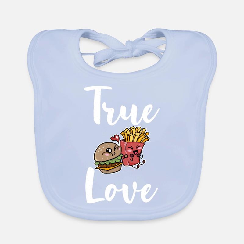 Burger Lover Gift Organic Baby Bibs