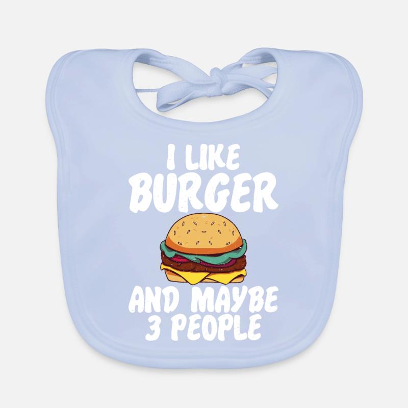 Burger Lover Geschenk Baby Bio-Lätzchen