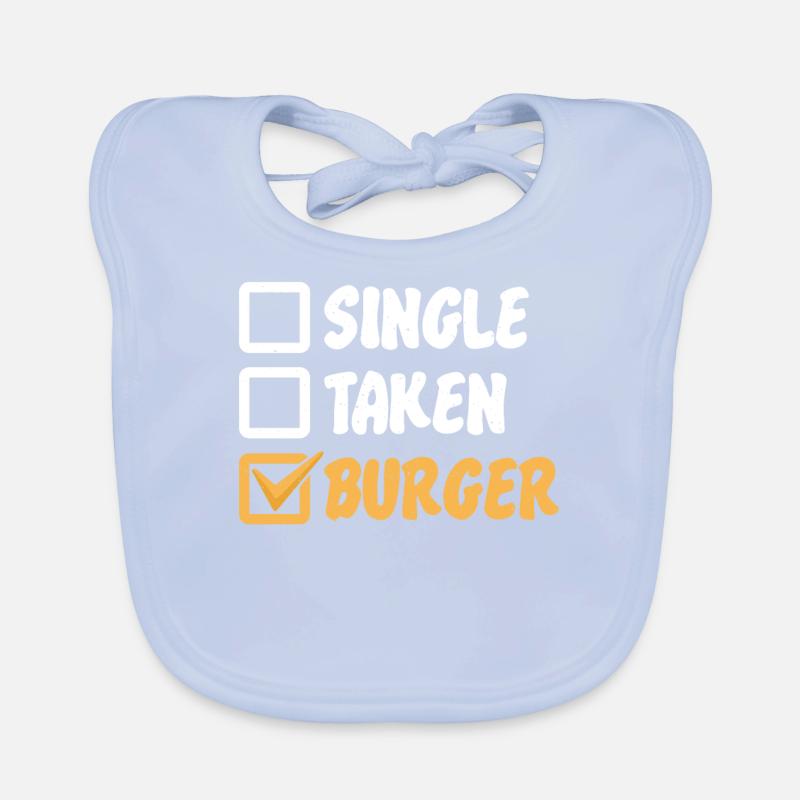 Burger Lover Geschenk Baby Bio-Lätzchen