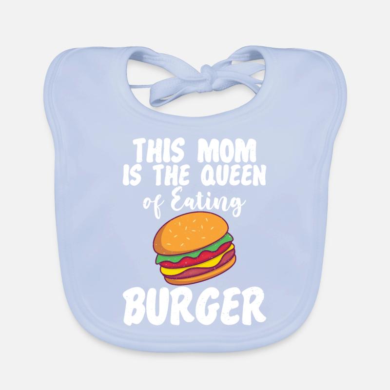 Burger Lover Gift Organic Baby Bibs