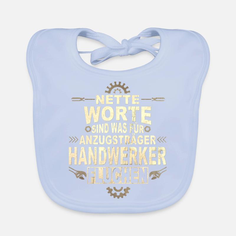Handwerk Handwerker Baby Bio-Lätzchen