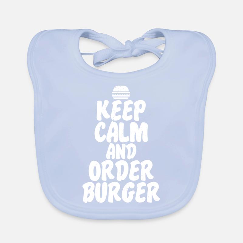 Burger Lover Gift Organic Baby Bibs