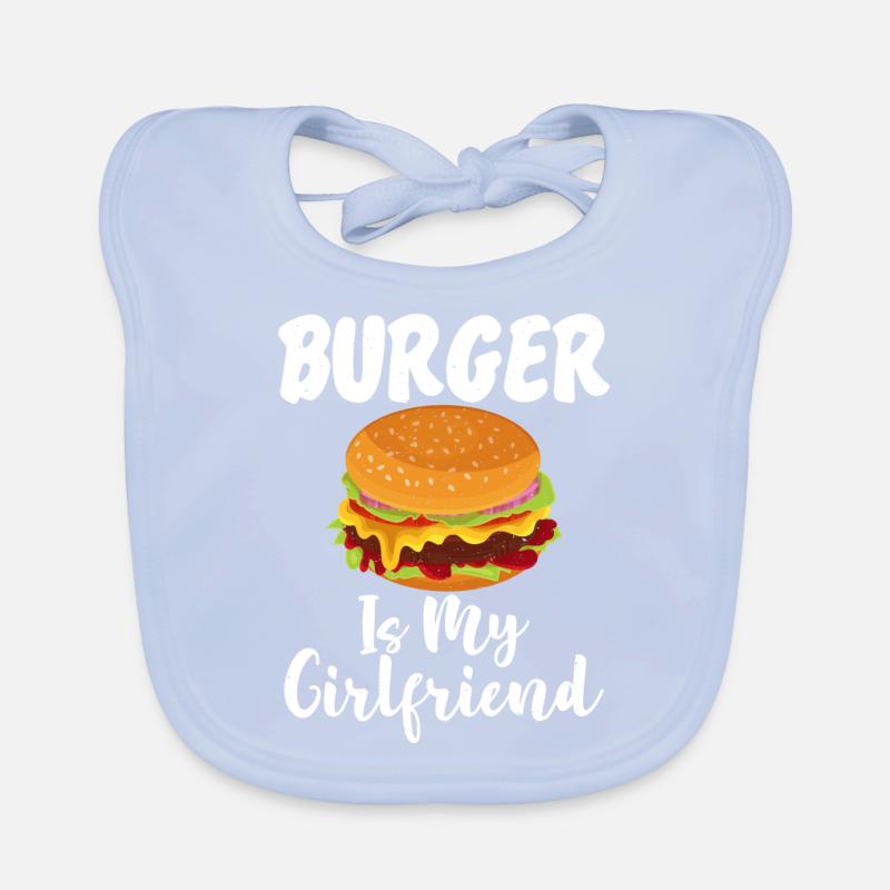Burger Lover Gift Organic Baby Bibs