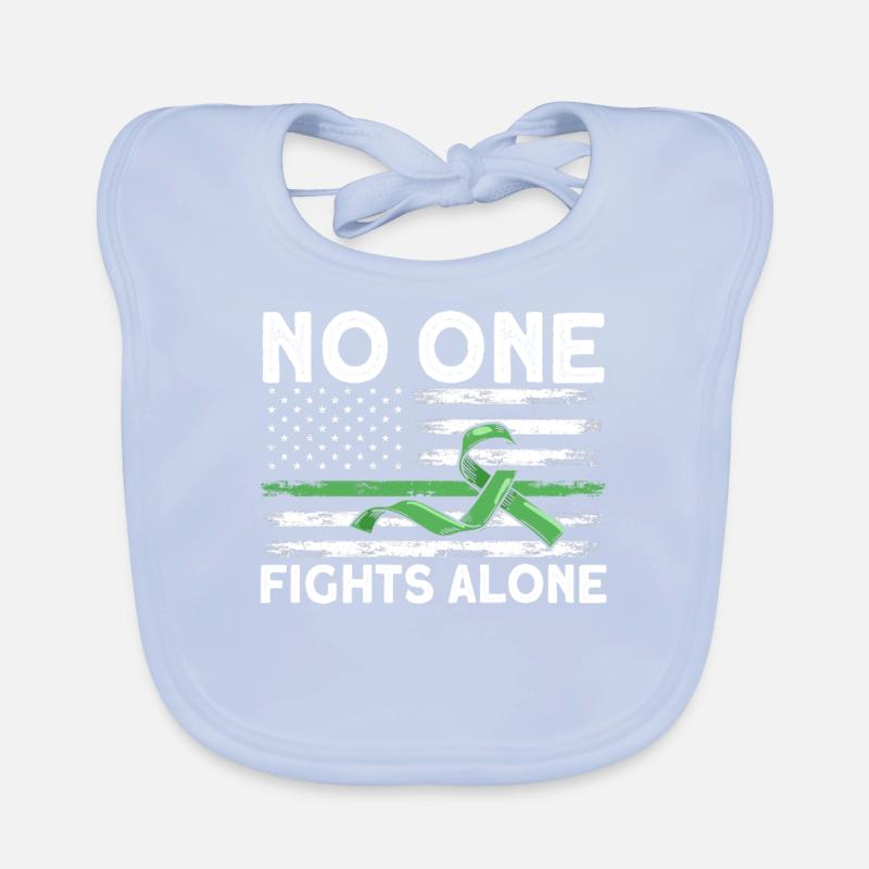 No One Fights Alone Organic Baby Bibs