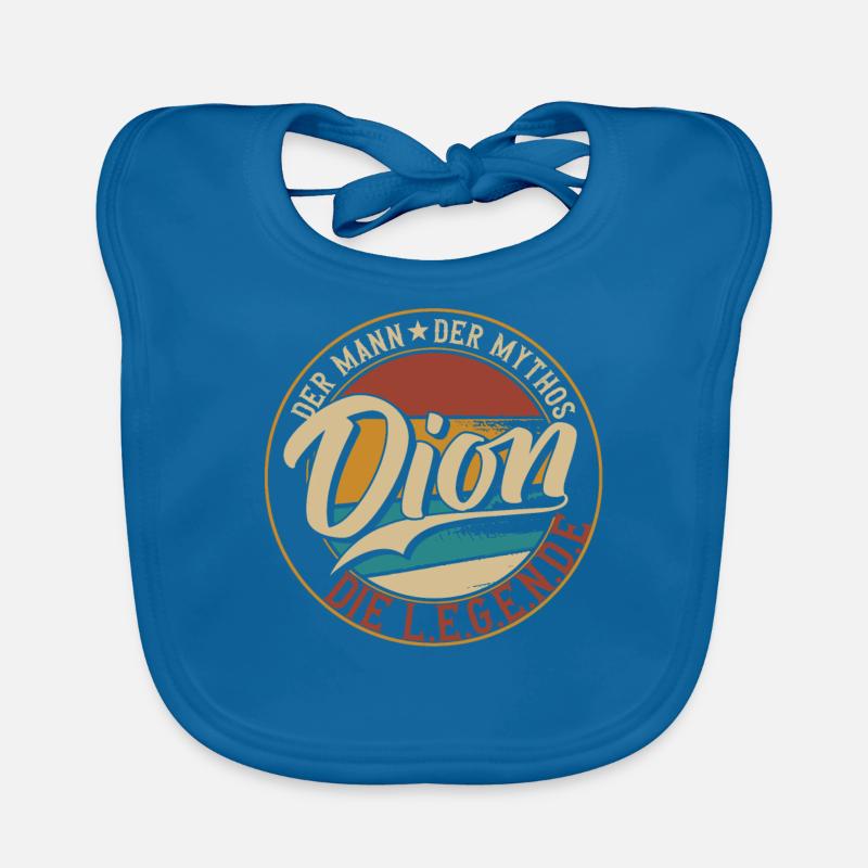 Dion Der Mann der Mythos die Legende Geschenk Baby Bio-Lätzchen