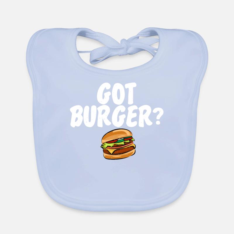 Burger Lover Geschenk Baby Bio-Lätzchen