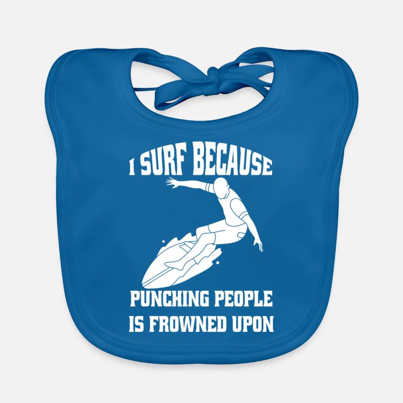 Surf Surf Instructor Surfing Surfing Surfboard Organic Baby Bibs