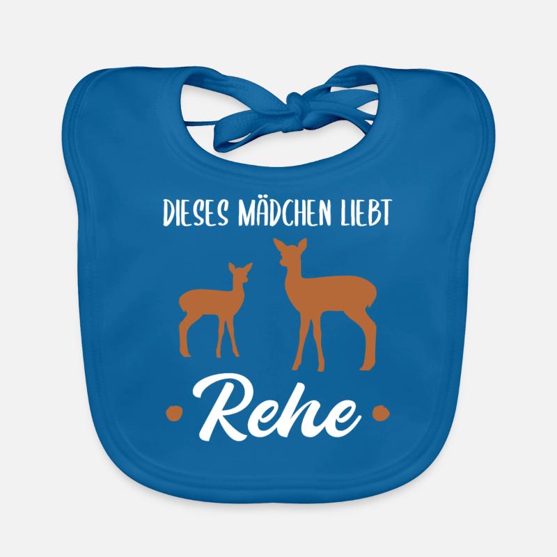 Reh Rehkitz Waldtiere Mädchen Geschenk Baby Bio-Lätzchen